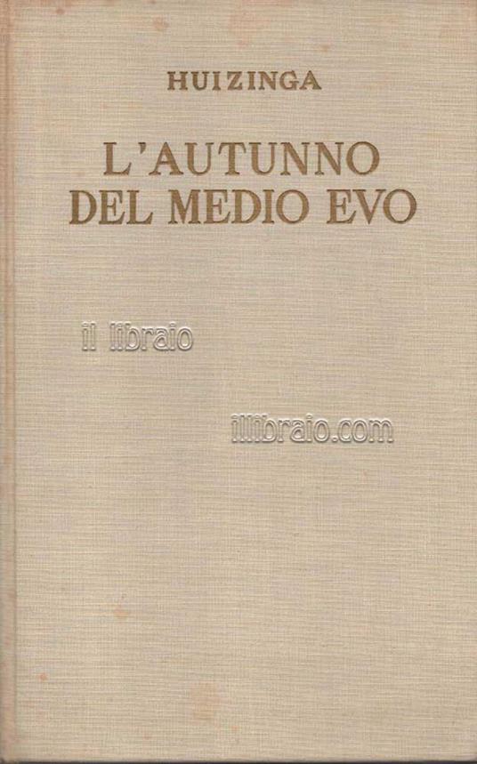 L' autunno del medio evo - copertina