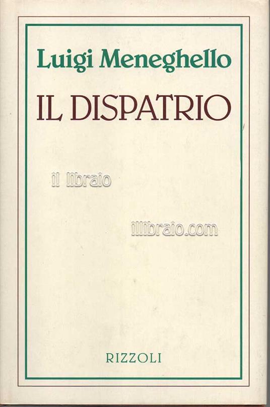 Il dispatrio - copertina