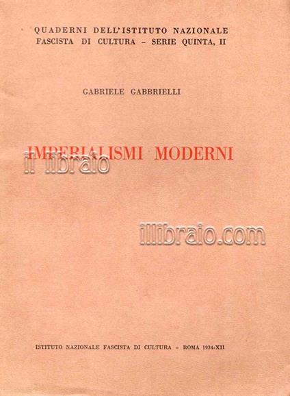 Imperialismi moderni - copertina