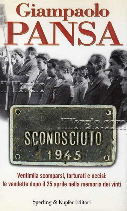Sconosciuto 1945 - copertina