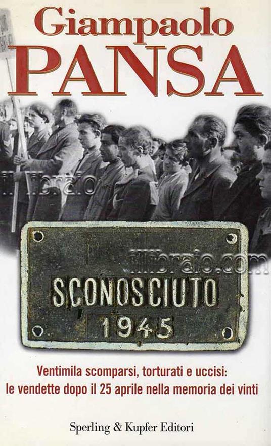 Sconosciuto 1945 - copertina