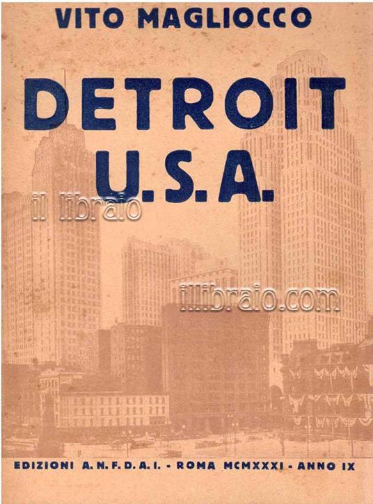 Detroit U.S.A - copertina