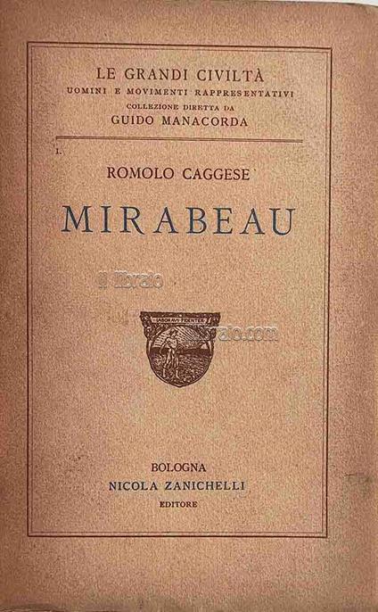 Mirabeau - R. Caggese - copertina
