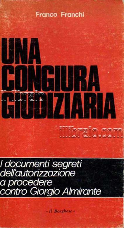 Una congiura giudiziaria - copertina