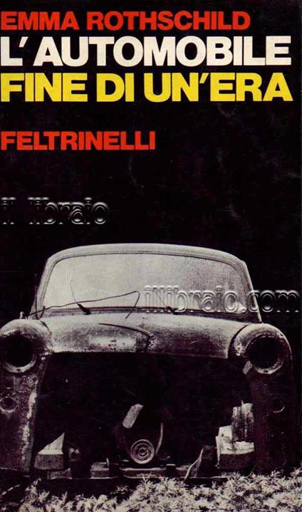 L' automobile fine di un'era - copertina