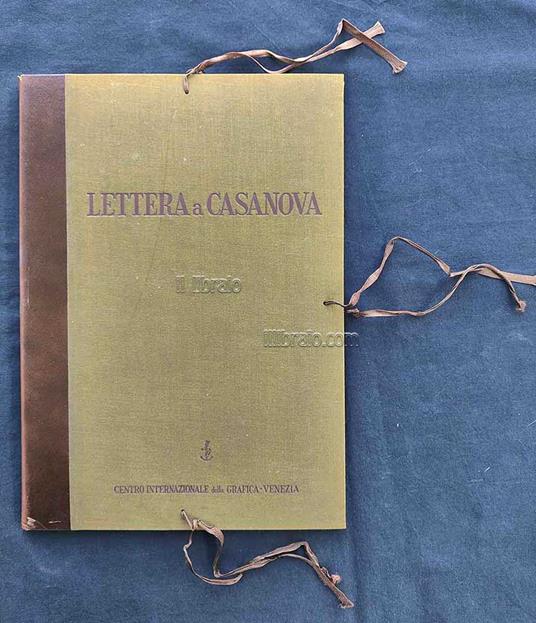 Lettere a Casanova - copertina