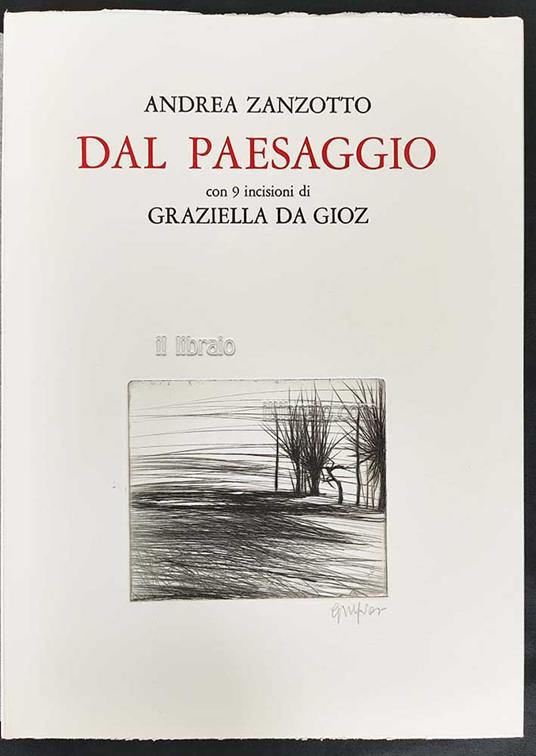 Dal paesaggio - copertina