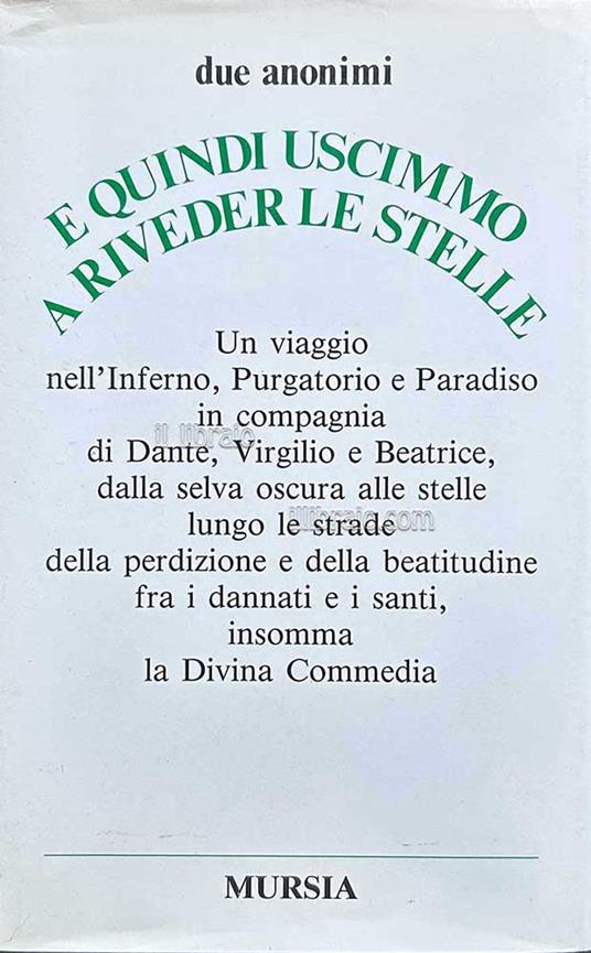 E quindi uscimmo a riveder le stelle - copertina