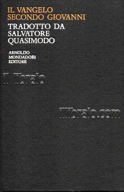 Il Vangelo secondo Giovanni - copertina