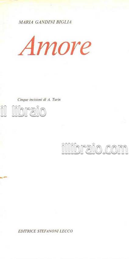 Amore - copertina