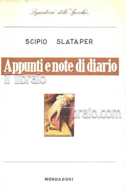 Appunti e note di diario - copertina