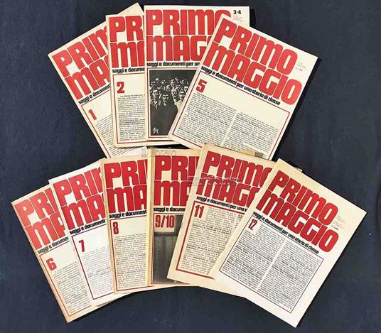 Primo maggio. Saggi e documenti per una storia di classe - copertina
