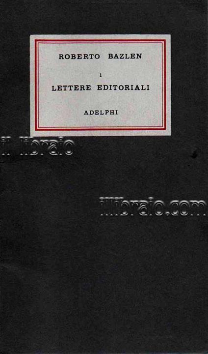 Lettere editoriali - copertina