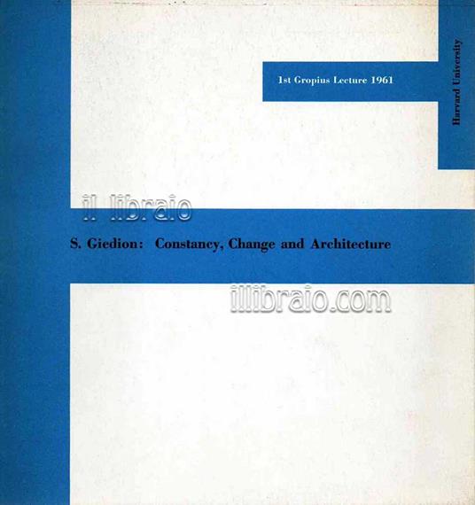 Constancy, Change and Architecture - copertina