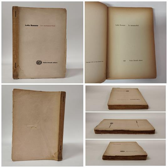 Le metamorfosi - Lalla Romano - copertina