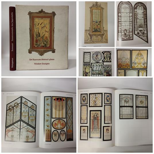 Fensterentwurfe des Jugendstils - Art Nouveau Stained glass Window design - Erhard Remmert - copertina