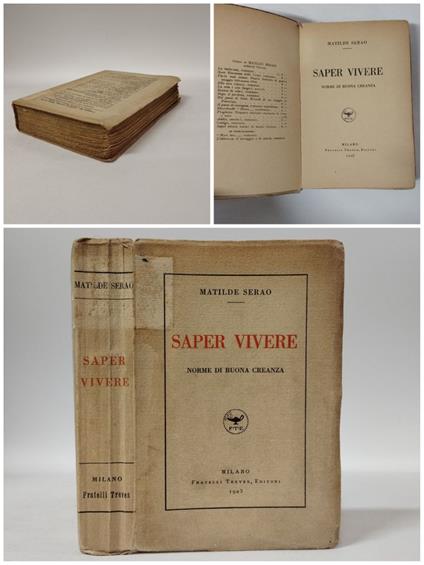 Saper vivere. Norme di buona creanza - Matilde Serao - copertina