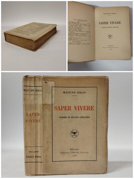 Saper vivere. Norme di buona creanza - Matilde Serao - copertina