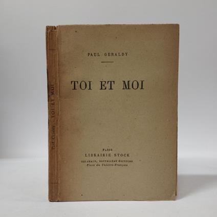 Toi et moi - Paul Géraldy - copertina