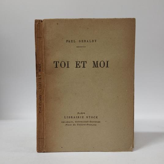 Toi et moi - Paul Géraldy - copertina