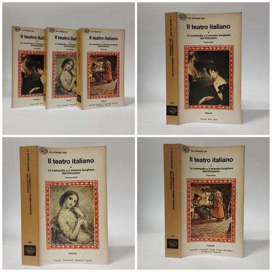 Il teatro italiano V La commedia e il dramma borghese dell'Ottocento (3 voll) - Siro Ferrone - copertina
