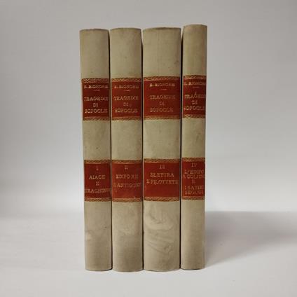 Tragedie di Sofocle (Aiace e Antigone. Edipo re e Trachinie. Elettra e Filottete. Edipo a Colono e I satiri segugi) - Ettore Bignone - copertina