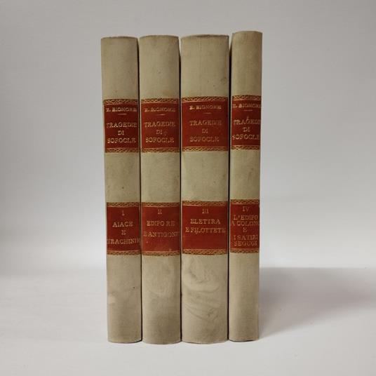 Tragedie di Sofocle (Aiace e Antigone. Edipo re e Trachinie. Elettra e Filottete. Edipo a Colono e I satiri segugi) - Ettore Bignone - copertina