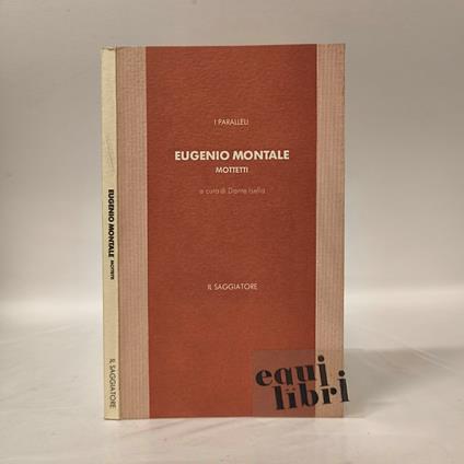 Mottetti - Eugenio Montale - copertina