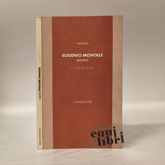 Mottetti - Eugenio Montale - copertina