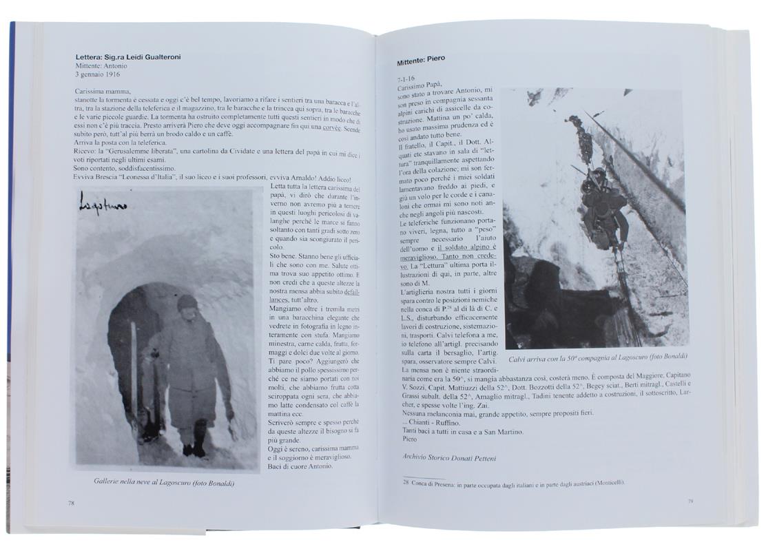 ADAMELLO - ORTIGARA - GRAPPA. Lettere dalla Grande Guerra dei fratelli Antonio, Piero e Vittorio Leidi