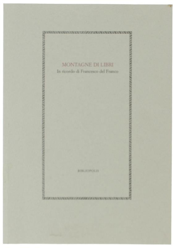 Bergoglio Libri d'Epoca Snc