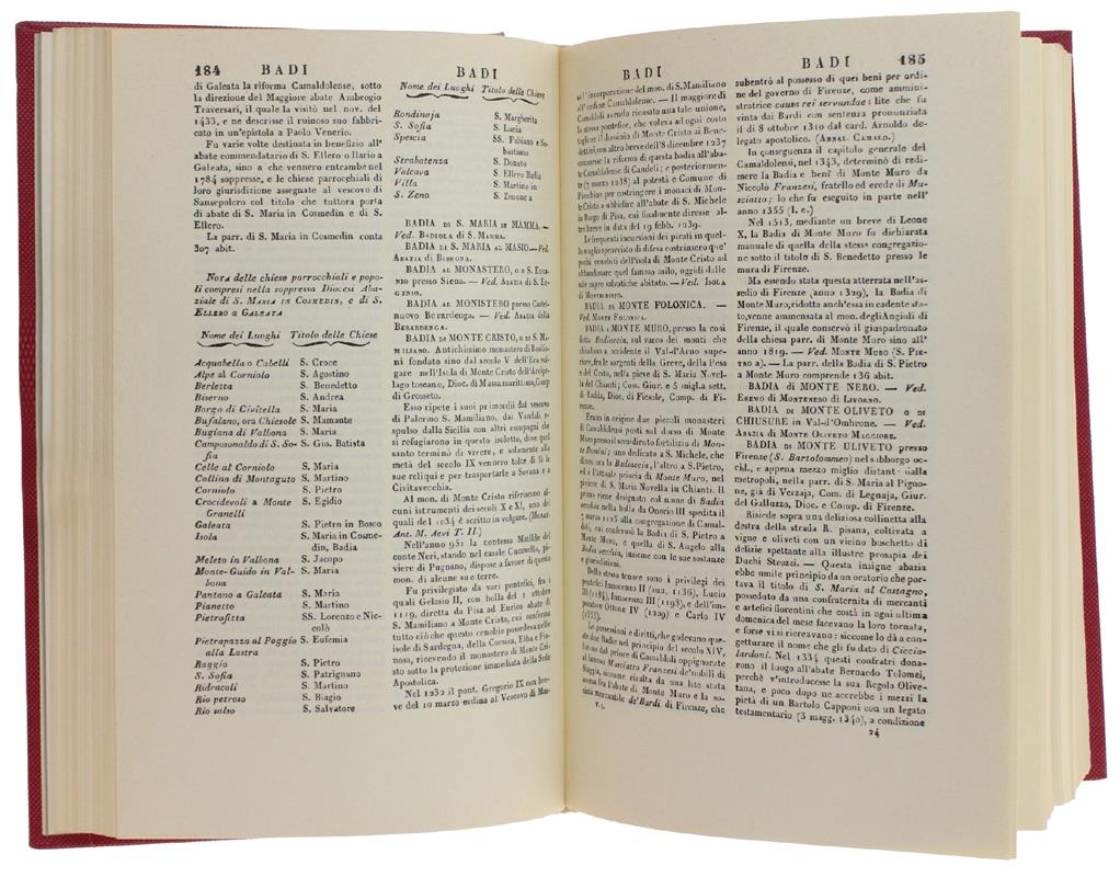 DIZIONARIO GEOGRAFICO FISICO STORICO DELLA TOSCANA [completo: splendido esemplare]