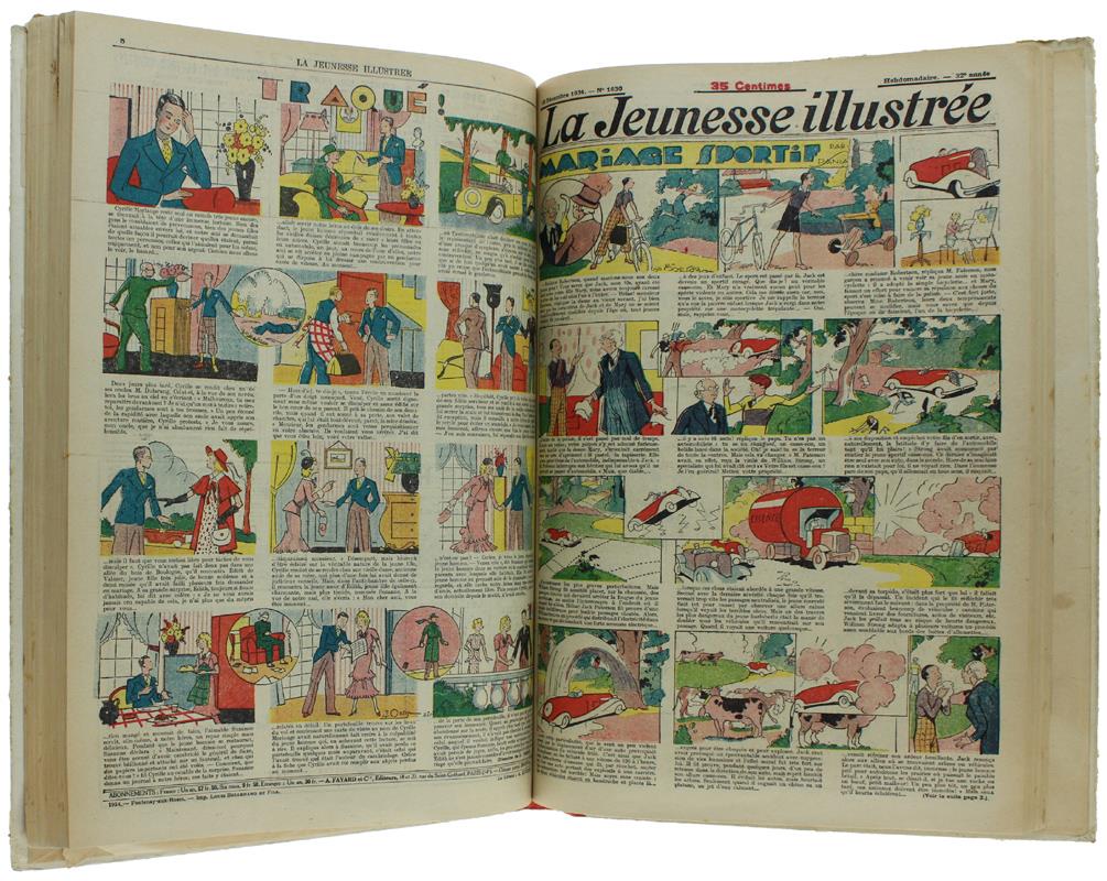 LA JEUNESSE ILLUSTRÉE - Album: de n°1599 du 27 Mai 1934 au n° 1652 du 2 Juin 1935