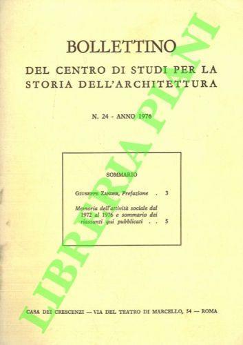 Bollettino del Centro di Studi per la Storia dell'Architettura, - copertina