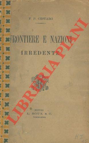 Frontiere e nazioni irredente - copertina
