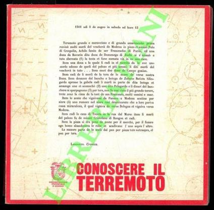 Conoscere il terremoto - copertina