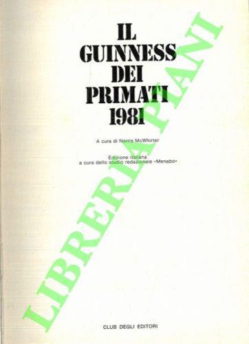 Il Guinness dei primati 1981 - Norris McWhirter - copertina