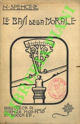 Le basi della morale - Herbert Spencer - copertina