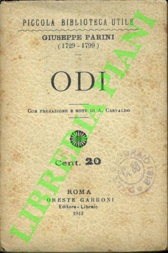 Odi - Giuseppe Parini - copertina