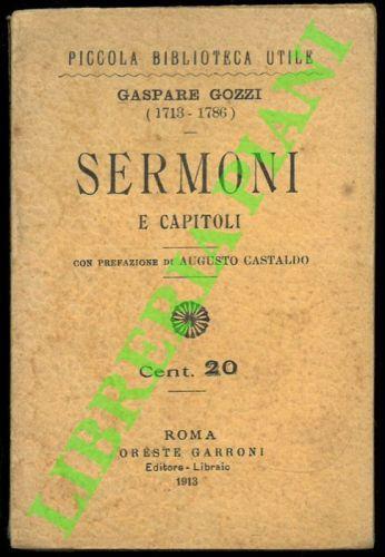 Sermoni e capitoli - Gasparo Gozzi - copertina