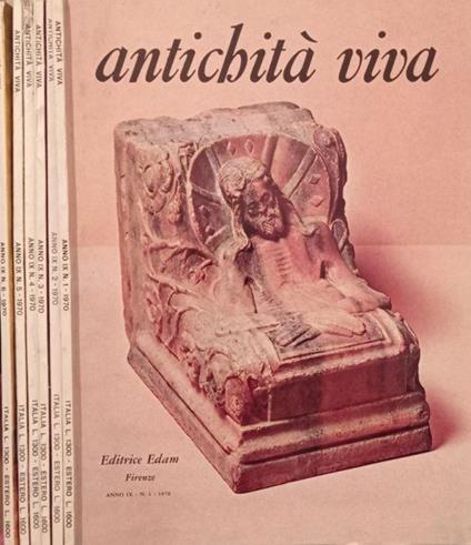 Antichità- Anno IX n.1,2,3,4,5,6 1970 - copertina