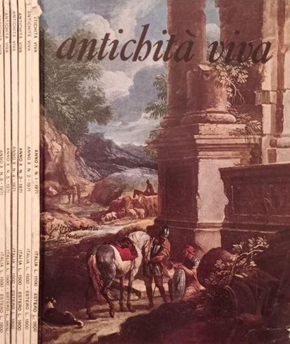 Antichità- Anno X n.1,2,3,4,5,6 1971 - copertina