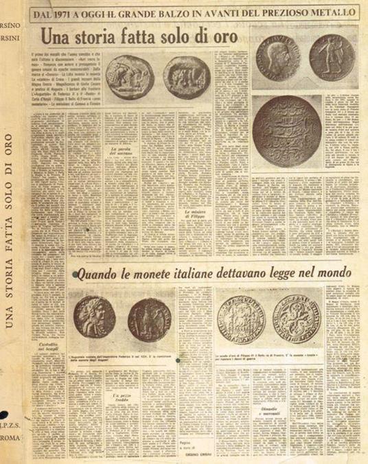 Una storia fatta solo di oro - Orsino Orsini - copertina