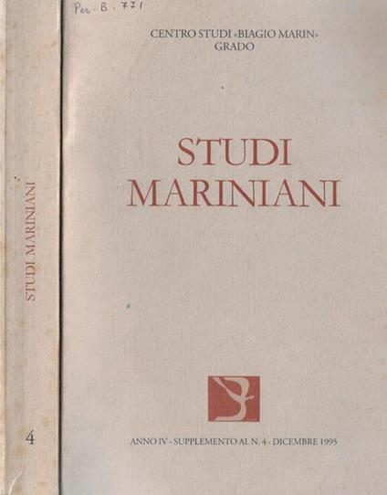 Studi mariniani anno IV supplemento al N. 4 1995 - Edda Serra - copertina