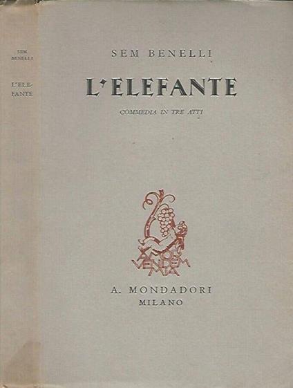L' elefante - Sem Benelli - copertina