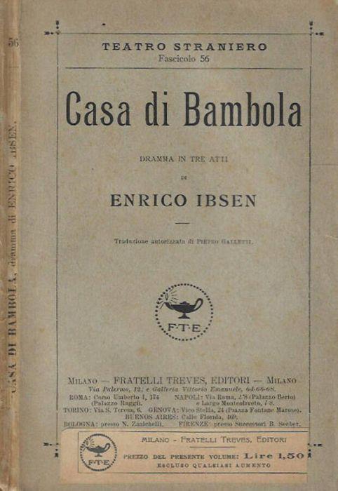 Casa di Bambola - Henrik Ibsen - copertina