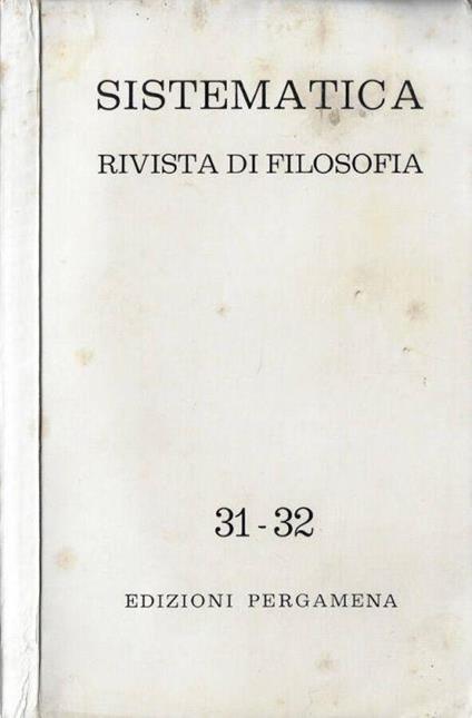 Sistematica N. 31-32 anno 1976 - Giovanni Giraldi - copertina