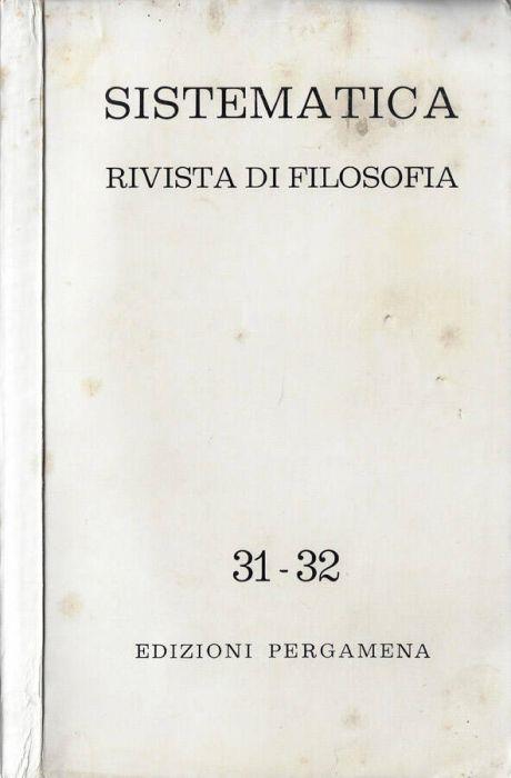 Sistematica N. 31-32 anno 1976 - Giovanni Giraldi - copertina