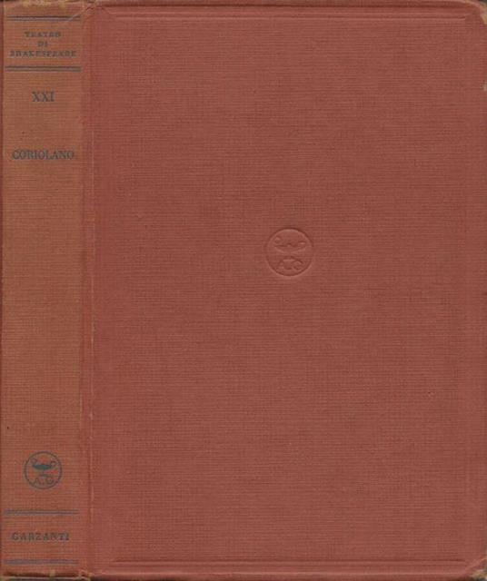 Coriolano - William Shakespeare - copertina