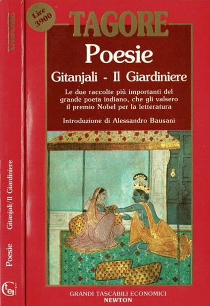 Poesie Gitanjali - Il giardiniere - Rabindranath Tagore - copertina